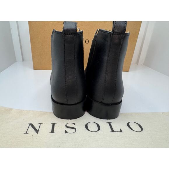 Nisolo Everyday Chelsea Commuter Boots Black Leather Size 10 NIB - Picture 7 of 11